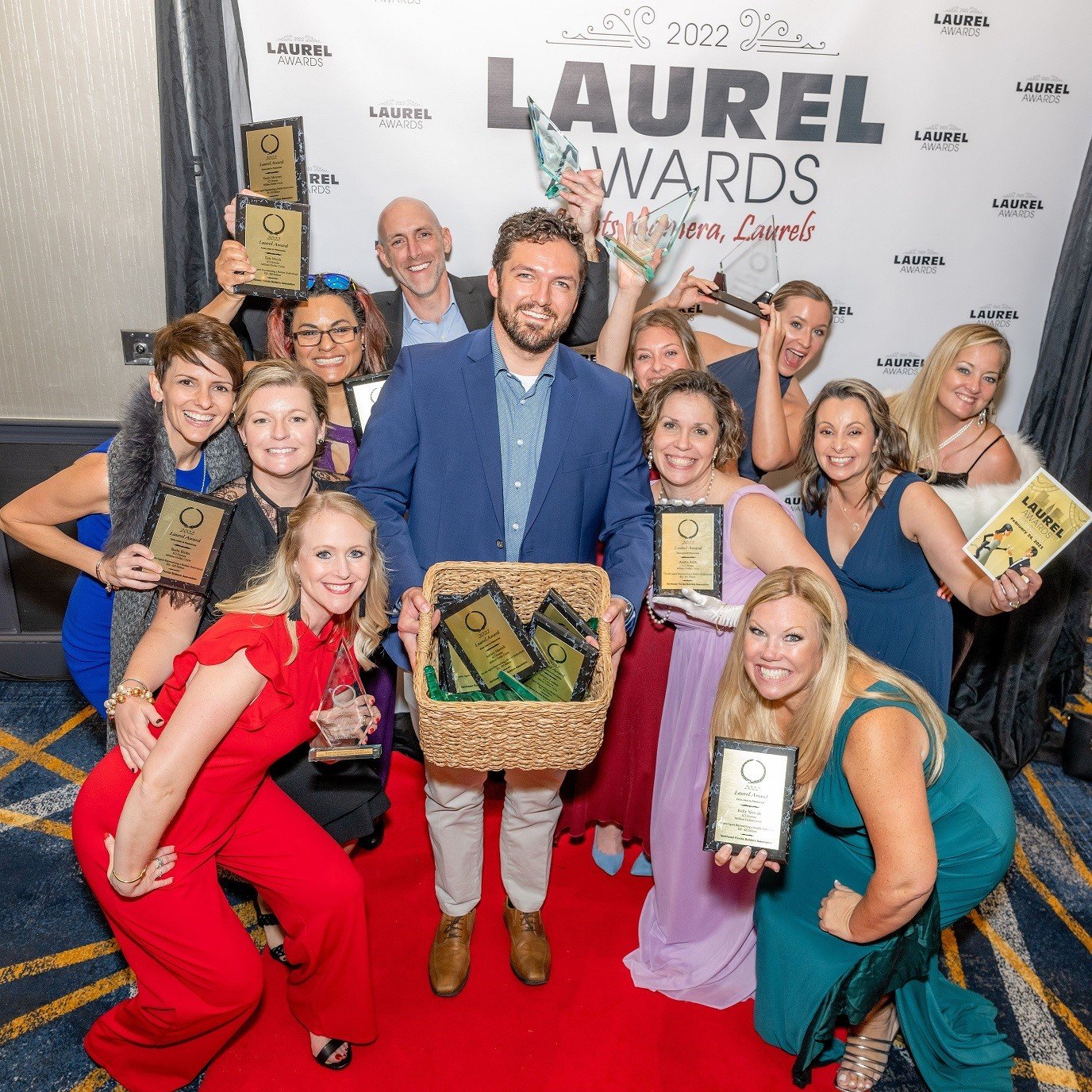 The ICI Homes team at the Laurel Awards competition. The company and its sales associates earned 23 awards including the Grand Laurel Award.